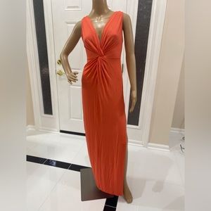 ASOS orange petite maxi dress